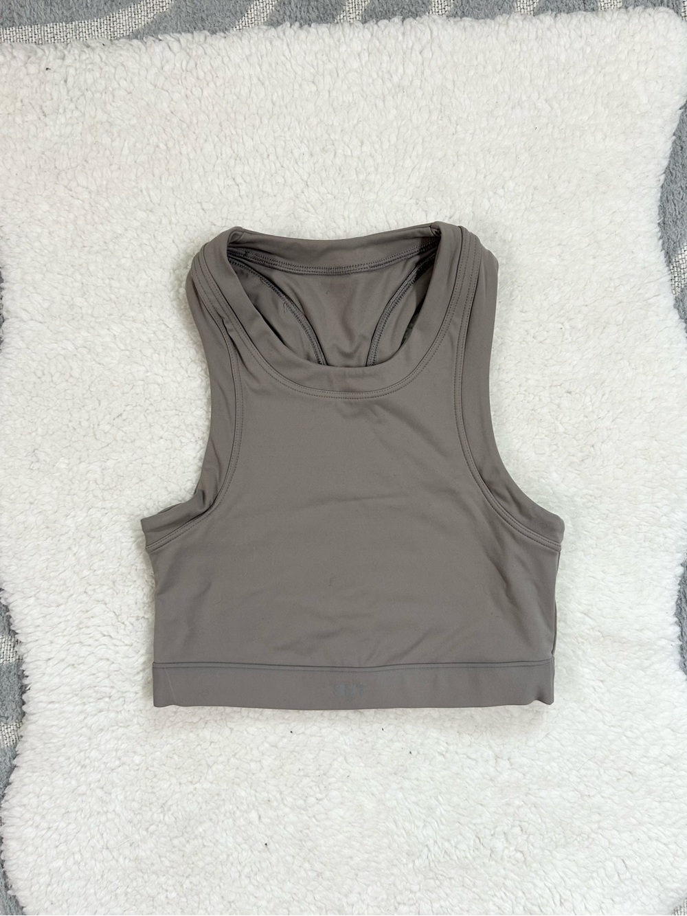 Set Active Sport Body Cropped Gray Active Tank Top